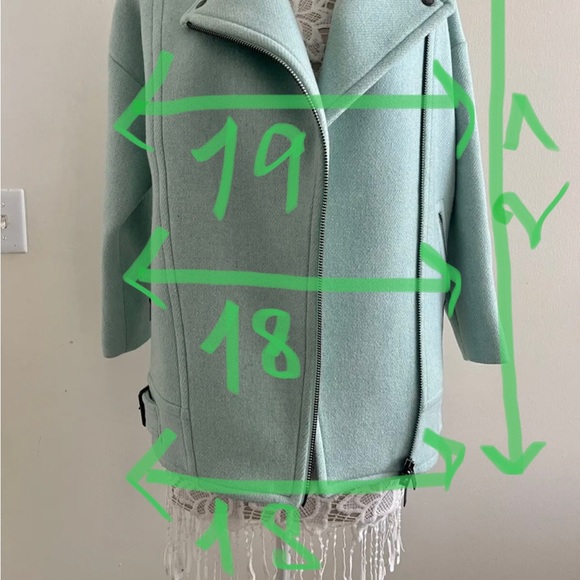 Banana republic wool coat jacket size XXS runs bigger like XS-S,org $259 - Picture 12 of 12